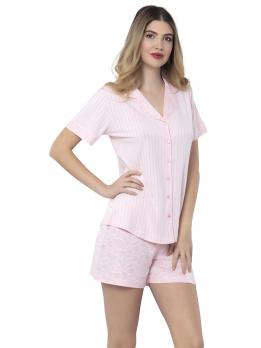 Пижама с шортами REINA  3202 (цвет розовый)