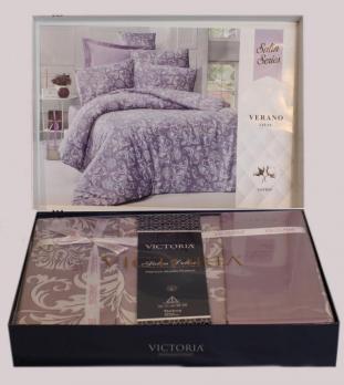 Постельное белье из сатина премиум класса VICTORIA Verano Lilac